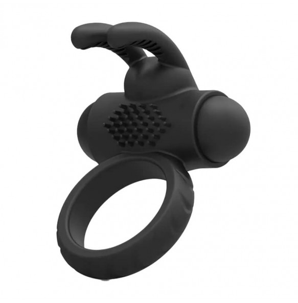Geteen - Shared Pleasure Vibrating Cock Ring (Battery - Black)